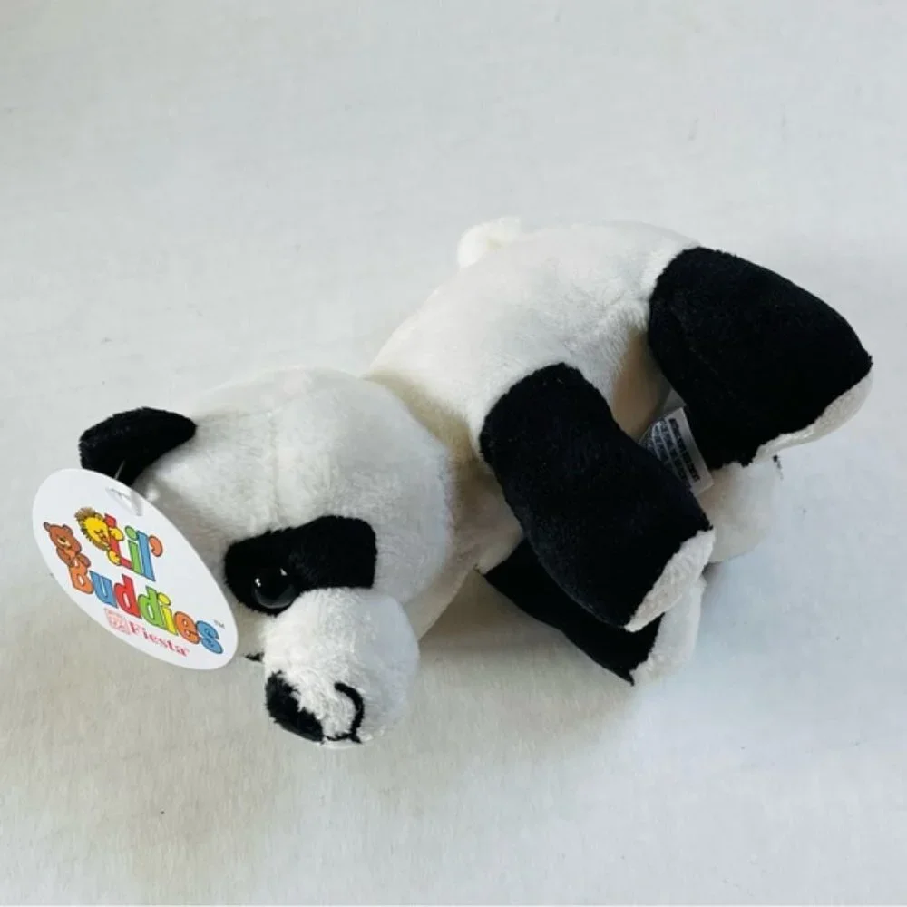 Lil Buddies Fiesta Panda Bear Stuffed Animal Black White New‎ Birthday Gift Toy